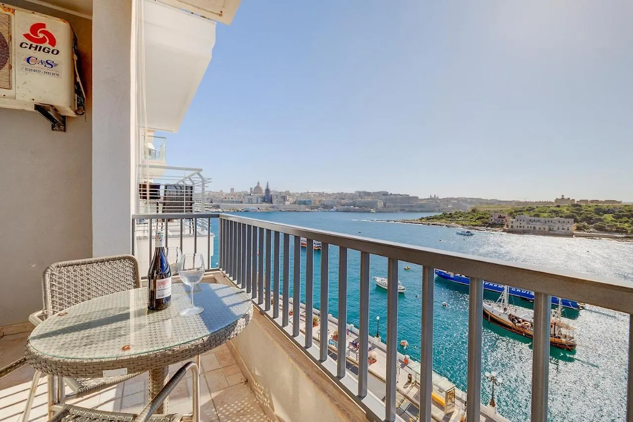 Marvellous Apartment With Valletta And Harbour Views 斯利马 0*,